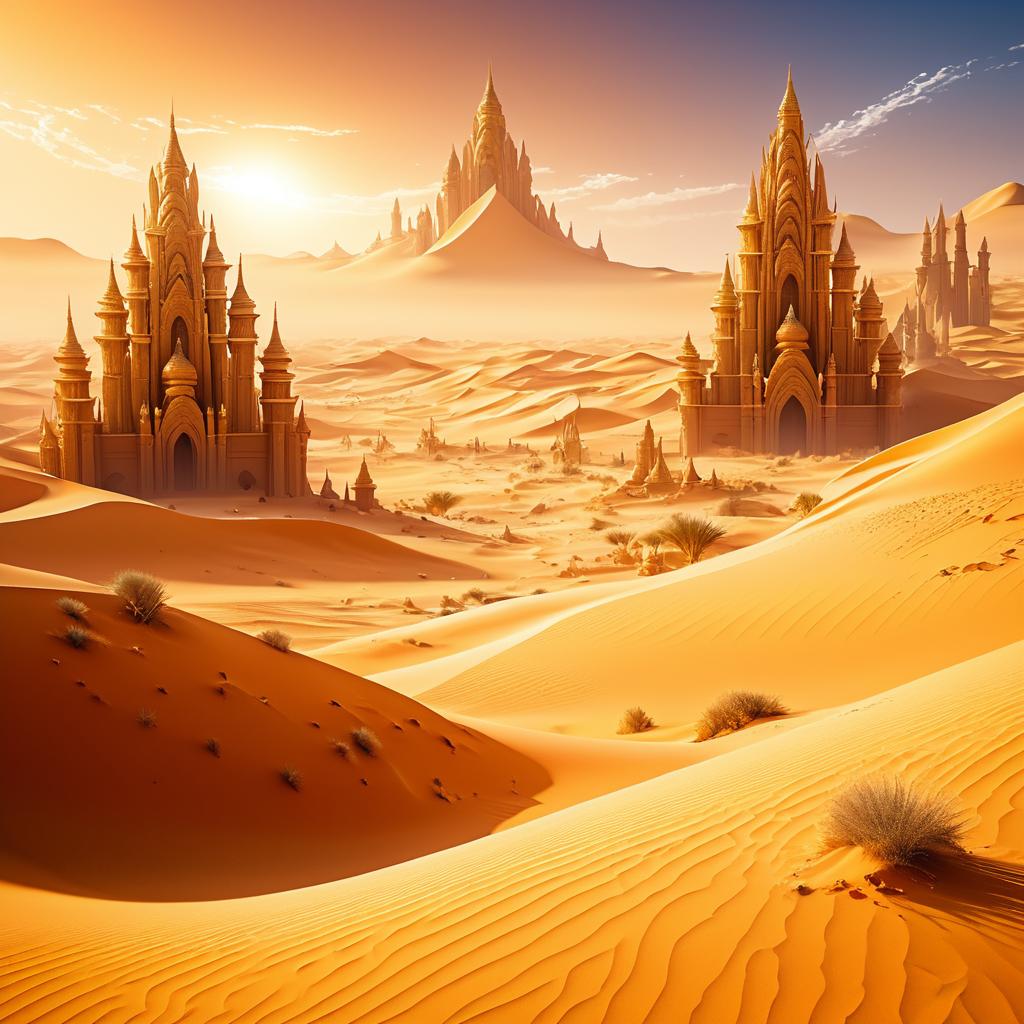 Desert Spirits in a Fantasy Landscape