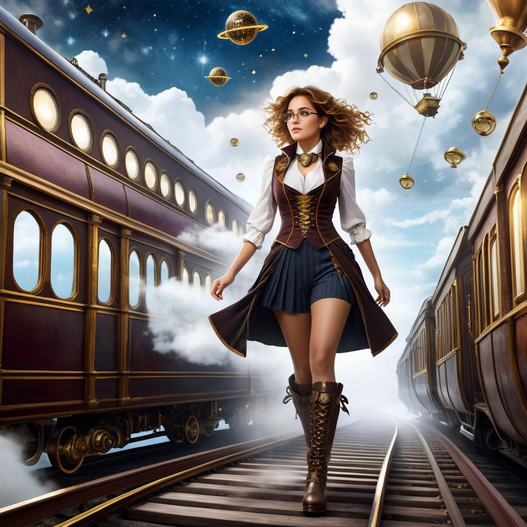 Steampunk Hermione's Ethereal Sky Adventure