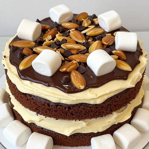 Decadent Rocky Road Chocolate Cake