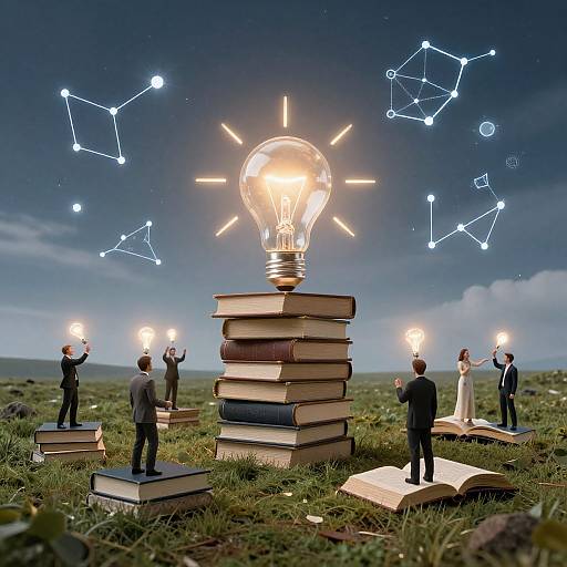 Surreal Landscape of Ideological Exchange