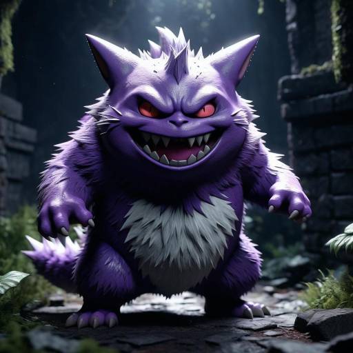 Cinematic 3D Gengar in Dark Ruins Cinematic 3D Gengar in Dark Ruins
