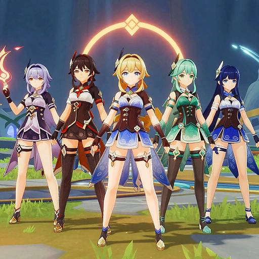 Vibrant Genshin Female Characters