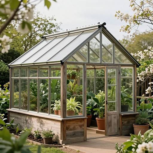 Modern Glass Greenhouse Cottage Extension