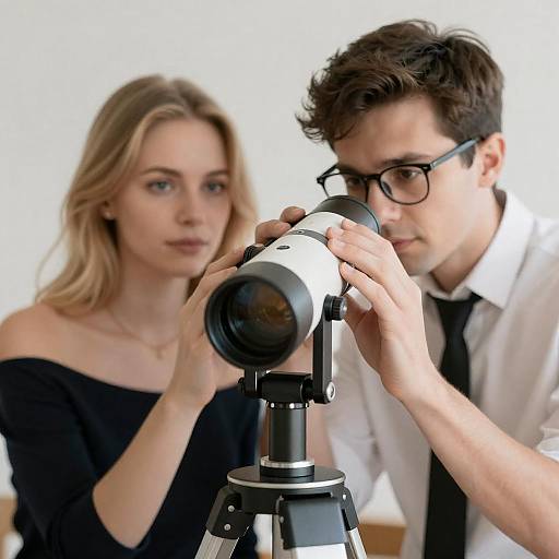 Stargazing Together: A Romantic Encounter