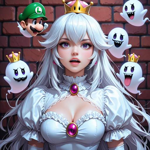 Luigi Girl in Super Crown Fantasy