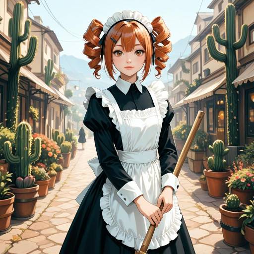 Cowgirl Maid in a Festive Wild West