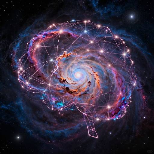 Cosmic Neural Network Nebula Art