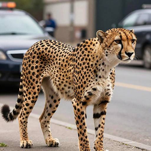 Muscular Anthro Cheetah in Police Uniform