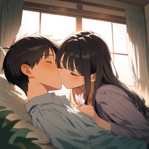 Emotional Scene with Ikari Shinji and Girl