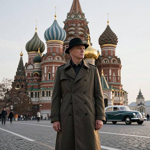 Futuristic Cityscape with Vintage Elements