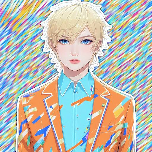 Illustration of Allen avadonia, vocaloid in the style of Mozukuzu (manukedori)