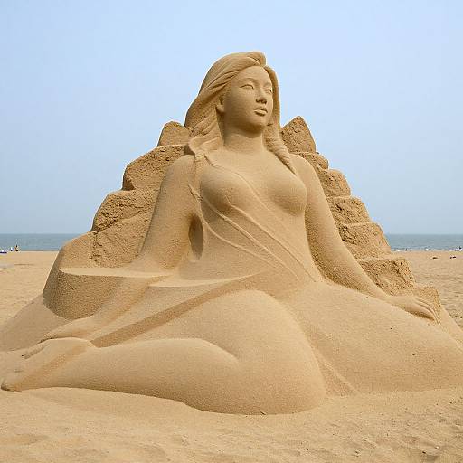 Monumental Serene Sand Sculpture