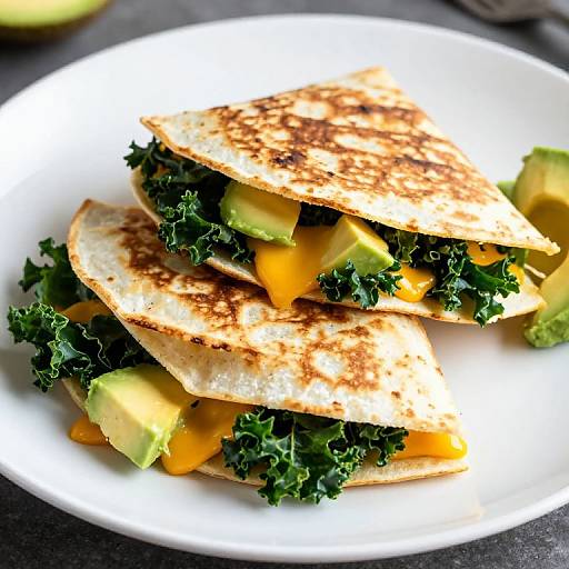 Vibrant Vegetarian Quesadilla Stack