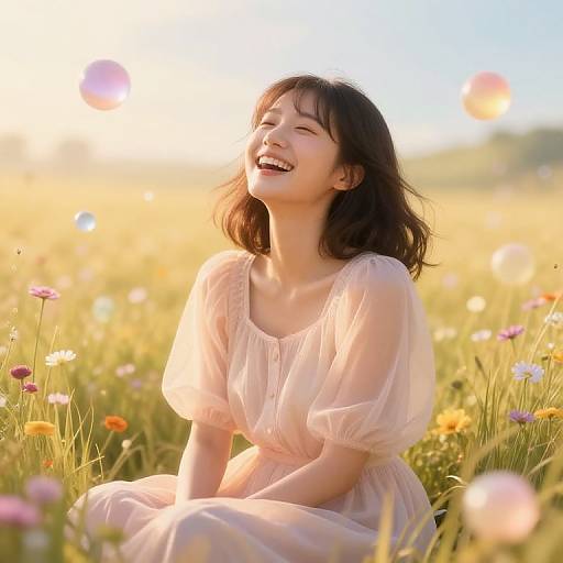 AI Tween in Magical Digital Meadow