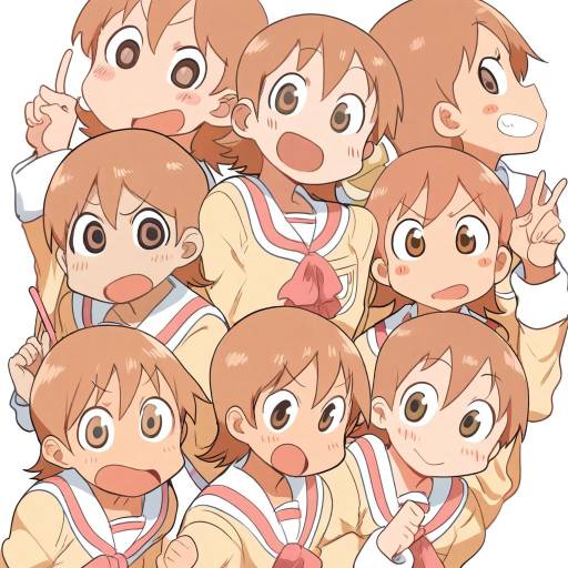 Illustration of Aioi yuuko, nichijou in the style of Lightsource