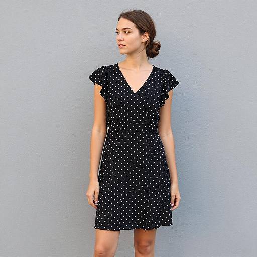 Polka Dot Dress Photoshoot in Natural Light