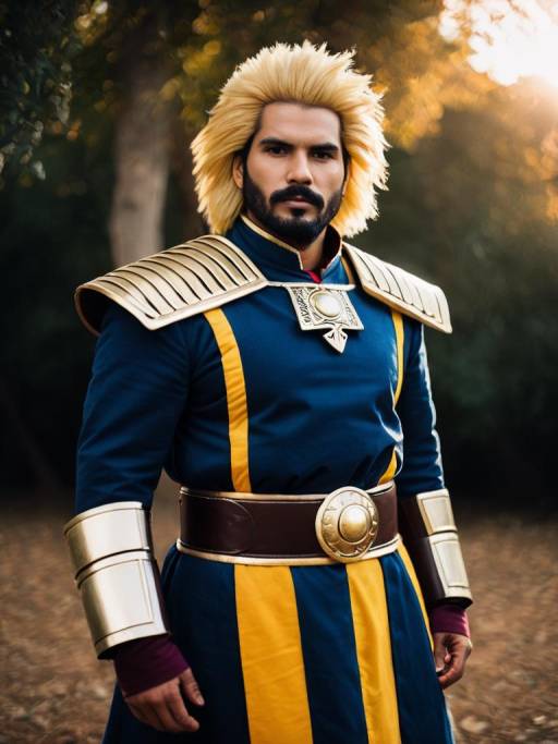 Man in Ramba Ral Cosplay Costume