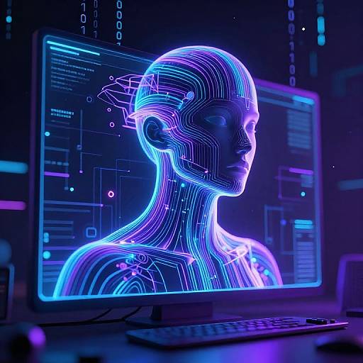 Neon Digital Avatar in Virtual Reality