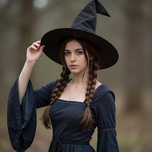 Realistic Medieval Witch Costume Portrait