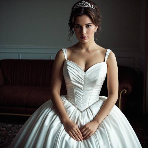 Elegant Solo Gown in Photorealistic Detail