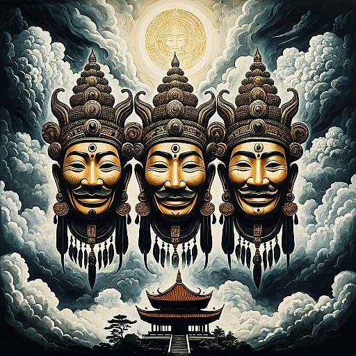 Southeast Asian Ancestral Spirits Illustration