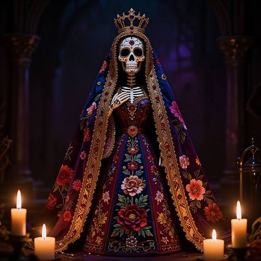 Santa Muerte Gothic Mystic Art