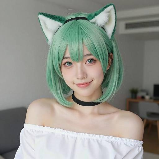 Vibrant Cosplay Portrait of Young Woman