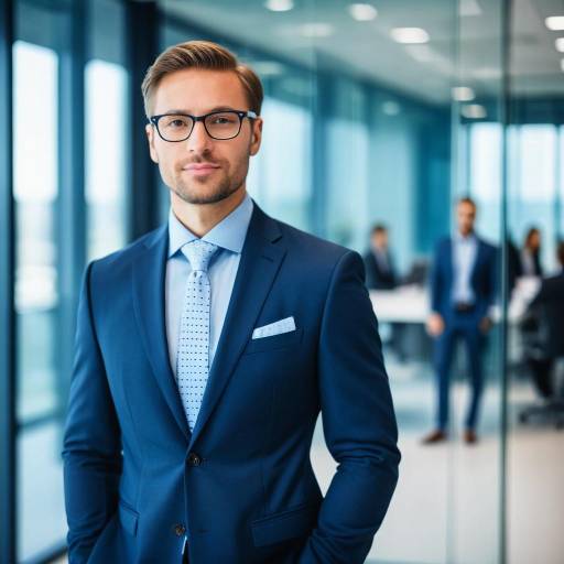 Confident Businessman in Modern Office