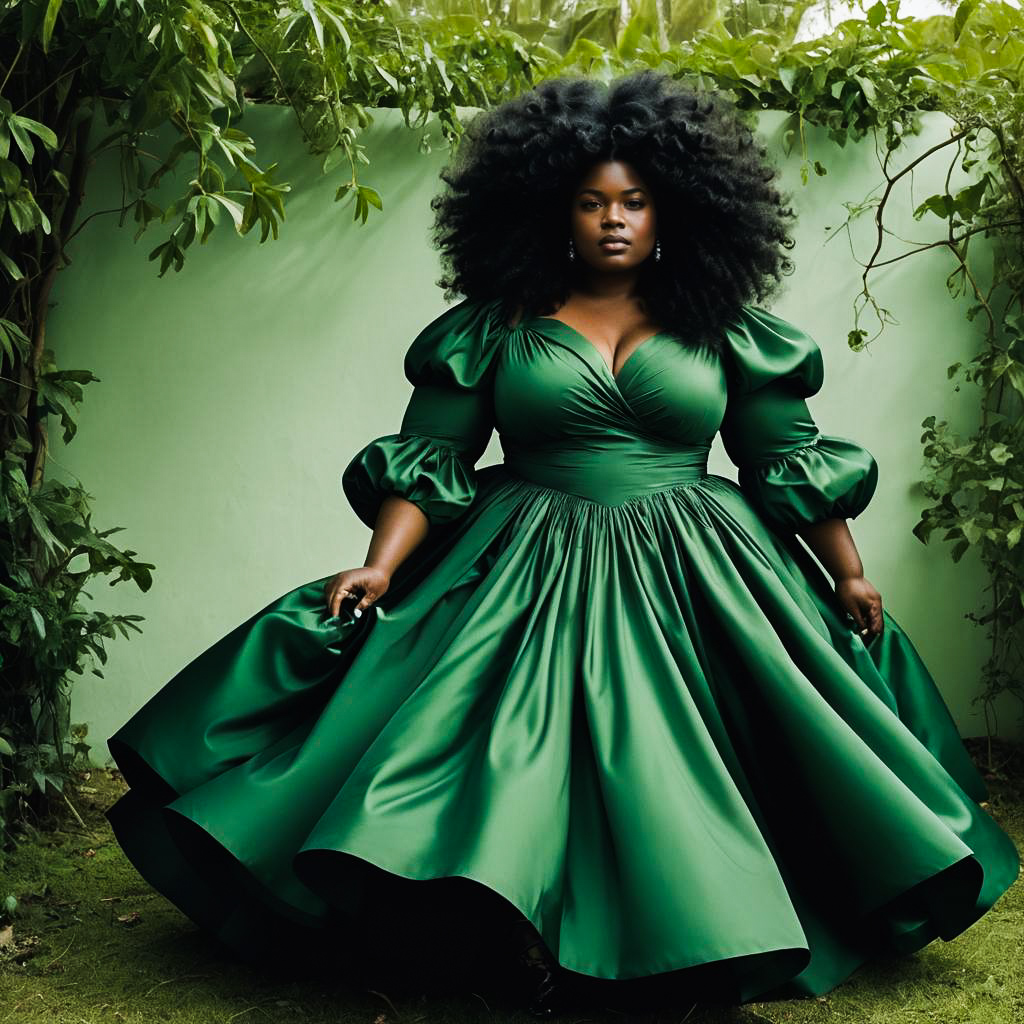 Tim Walker Inspired Curvy Fashion Portrait