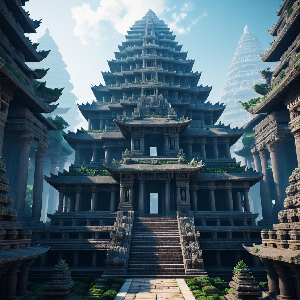 Stunning Surreal Ancient Temple in 4K