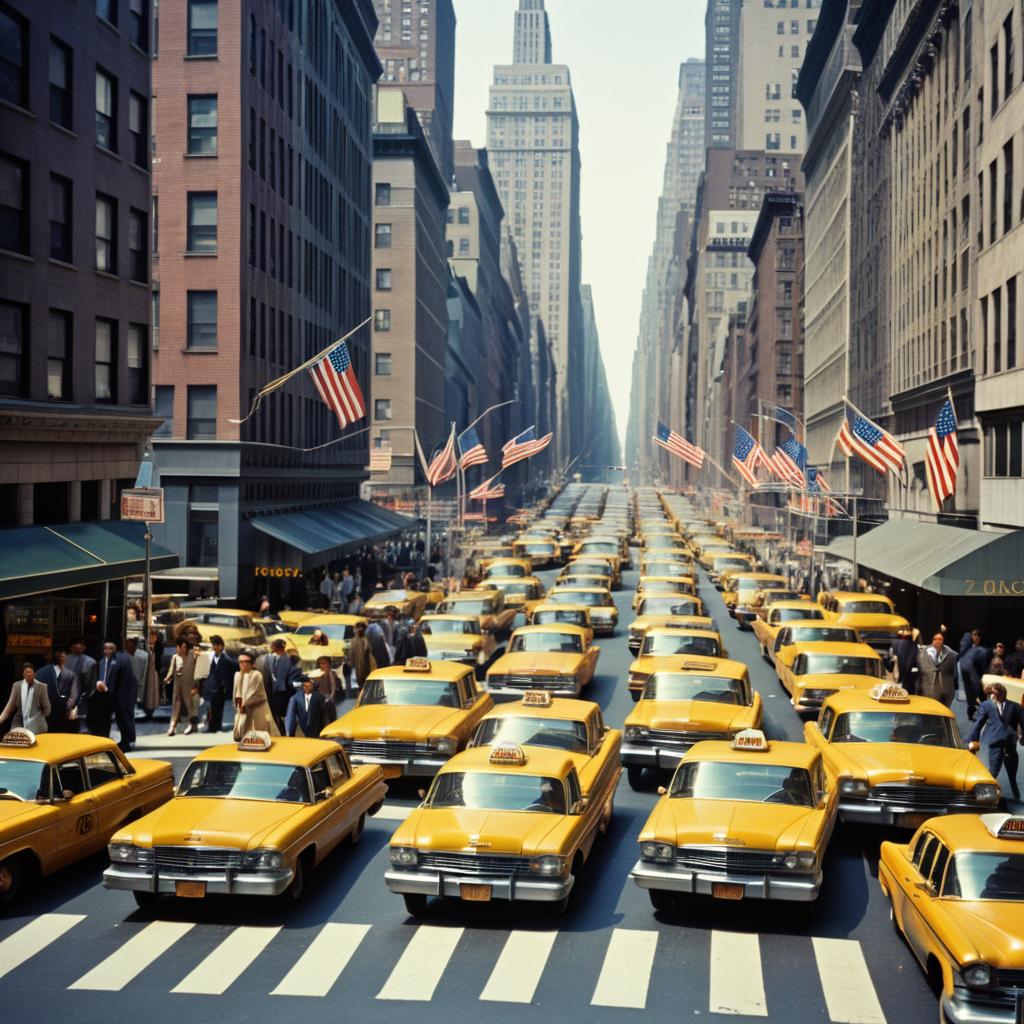 Vintage 1975 New York City Street Scene