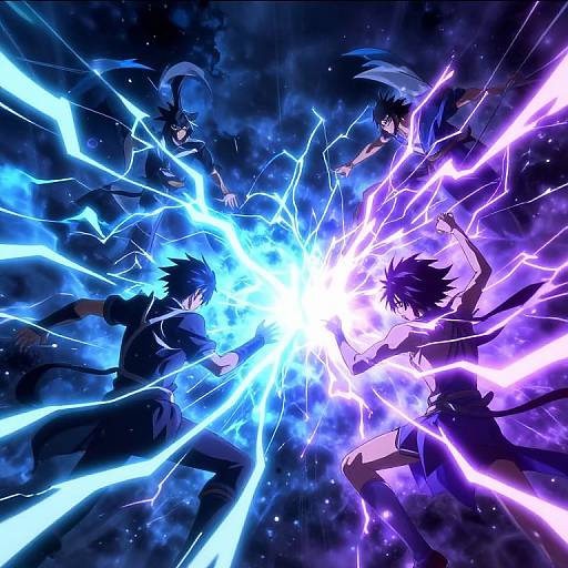Mystical Anime Lightning Battle