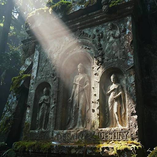 Veiled Destiny in Ancient Stone