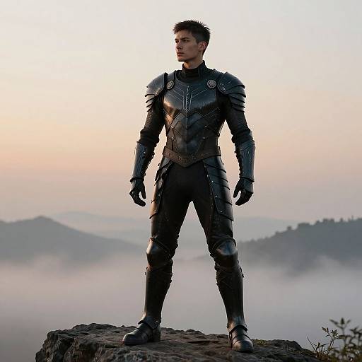 Stealthy Male Fantasy Light Armor