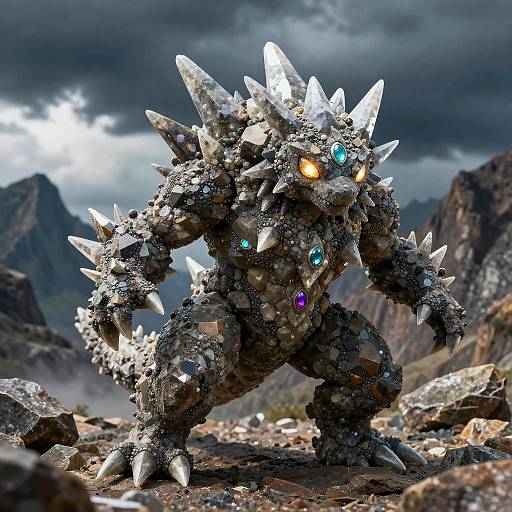 Rugged Crystalline Rock Fakemon