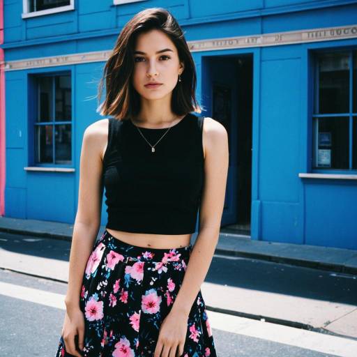 Chic Urban Style: Woman in Vibrant City