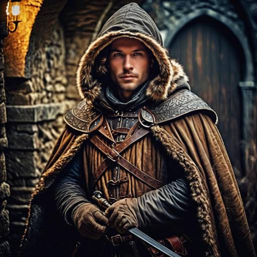 Whimsical Grunge Medieval Hunter Artwork Whimsical Grunge Medieval Hunter Artwork