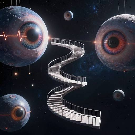 Infinite Spiral Stairway Among Cosmic Stars