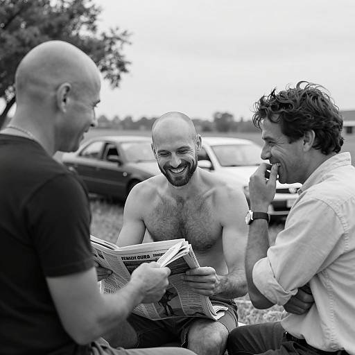 Vintage Outdoor Gathering of Friends
