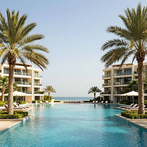 Luxurious Resort Poolside Oasis