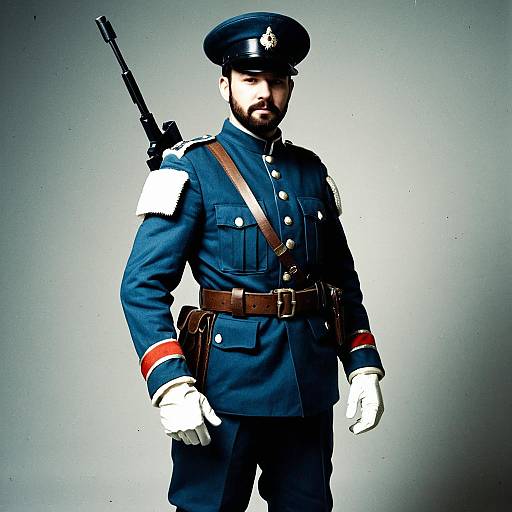 Man in Card Soldier Costume Uniform