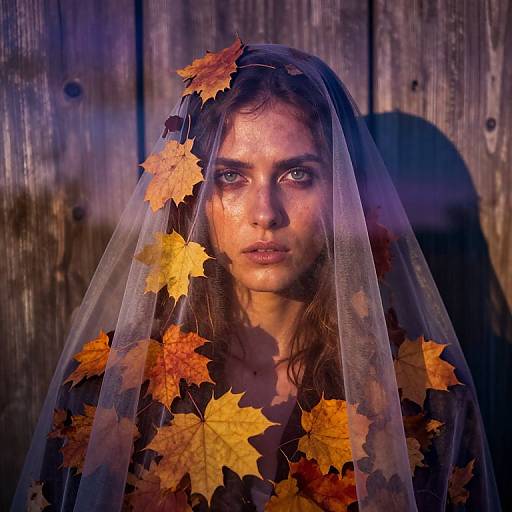 Enigmatic Autumn Wanderer Portrait