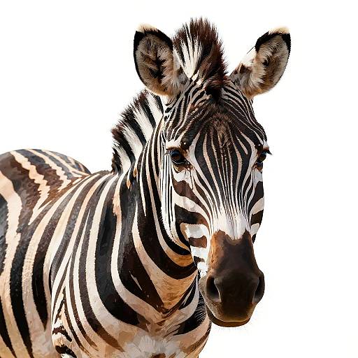 Vibrant Detailed Zebra Vector Art