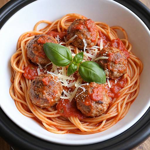 Slow Cooker Spaghettios with Meatballs