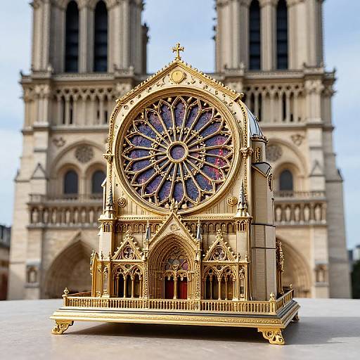 Notre-Dame Rose Window Musical Box