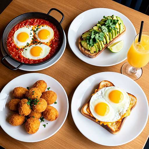 Vibrant Brunch Spread at Le Marais