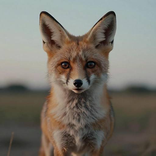 Pop Art Style Fennec Fox Portrait