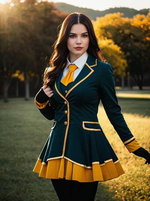 Woman in Ple Two Cosplay Costume