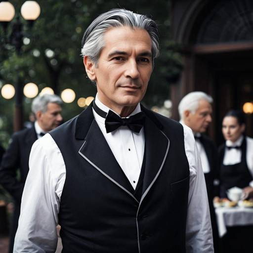 Elderly Butler in Formal Attire