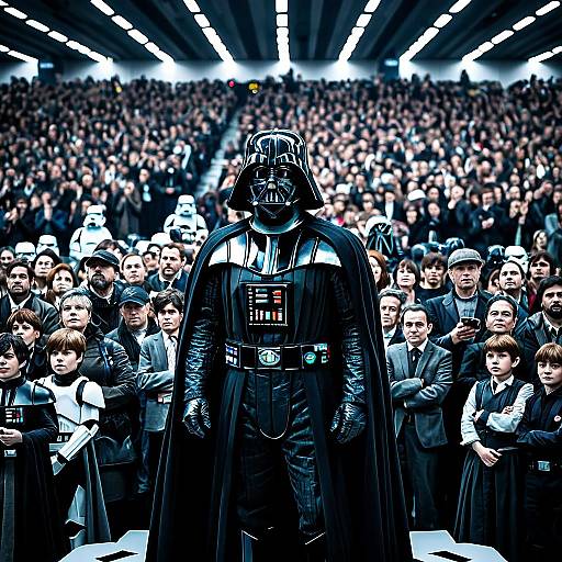 Master Vader Cosplay Crowd Scene
